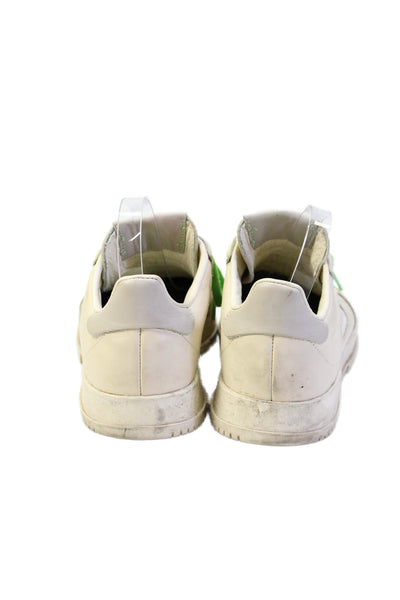 Adidas Men's Lace Up Rubber Sole Athletic Sneakers Cream Size 9.5