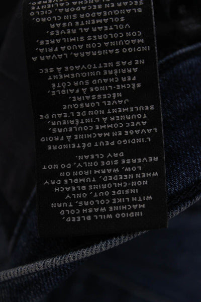 J Brand Womens Skinny Ankle Cropped Dark Blue Jeans Size 28