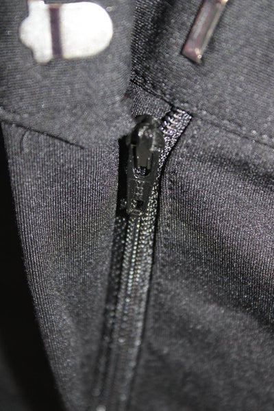 Theory Womens Black Ankle Dress Pants Hook & Eye 87% Polyamide Size 6