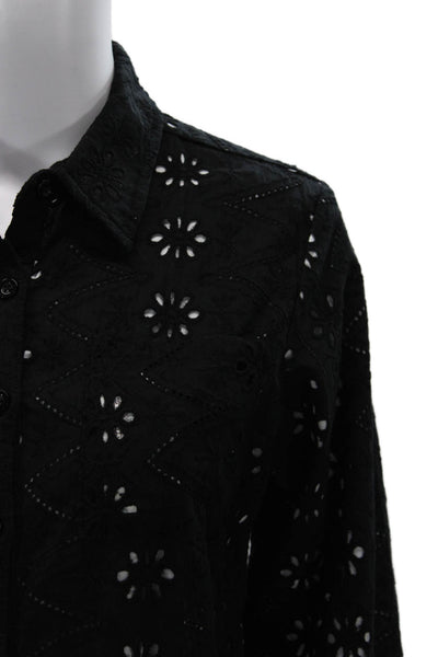 Muze Unisex 2 Piece Bohemian Floral Long Sleeve Suit Jacket Pants Black Size XS