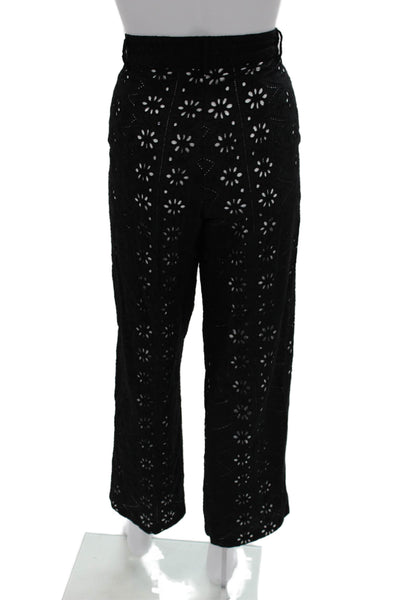 Muze Unisex 2 Piece Bohemian Floral Long Sleeve Suit Jacket Pants Black Size XS