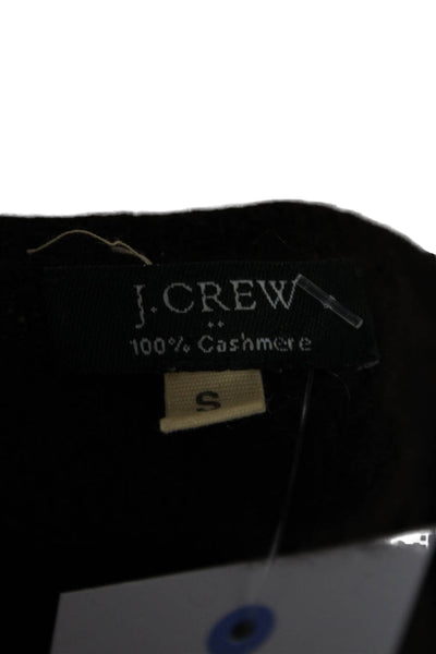 J Crew Unisex Brown 100% Cashmere Crew Neck Pullover Sweater 3/4 Sleeve Size S