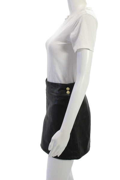 J Crew Women A-Line Mini Skort Black Size 0