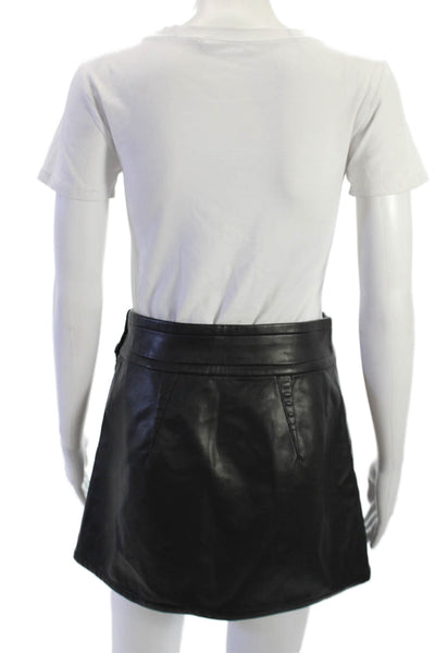 J Crew Women A-Line Mini Skort Black Size 0