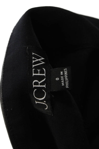 J Crew Women A-Line Mini Skort Black Size 0