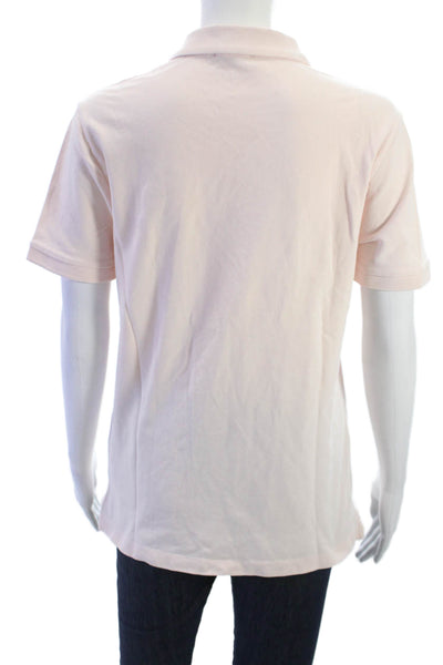 The Kooples Womens Basic Pink Cotton Elastane Collared Polo Short Sleeve Size S
