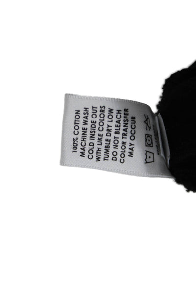 Cotton Citizen Women Black Cropped T-Shirt Long Sleeve Size M