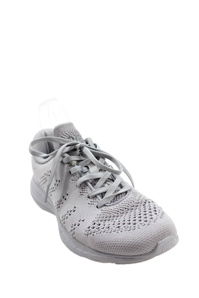 Athletic Propulsion Labs Womens Mesh Lace Up Athletic Sneakers Gray Size 8.5