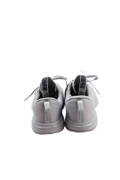Athletic Propulsion Labs Womens Mesh Lace Up Athletic Sneakers Gray Size 8.5
