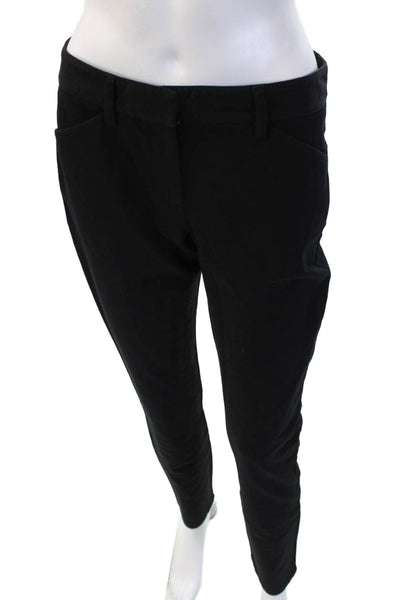 Theory Womens Ankle Dress Pants Black Cotton Stretch Size 6