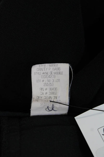 Theory Womens Ankle Dress Pants Black Cotton Stretch Size 6