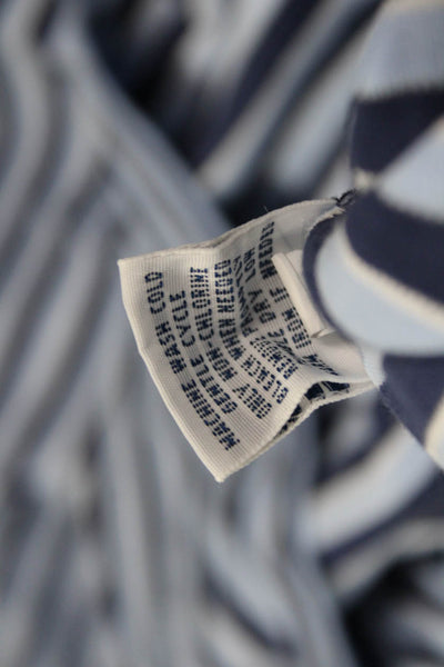 Polo Ralph Lauren Mens Dark Blue Striped Cotton Polo Short Sleeve Size 3X