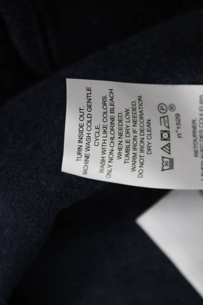 Polo Ralph Lauren Mens Henley Sweatshirt Dark Blue Mock Neck Long Sleeve Size 4X