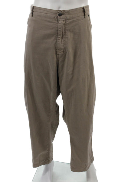 Peter Millar Mens Brown Cropped Chino Pants Big & Tall Size 50