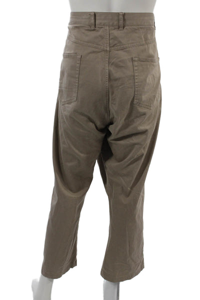 Peter Millar Mens Brown Cropped Chino Pants Big & Tall Size 50