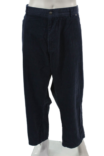 Peter Millar Mens Cropped Dark Blue Cotton Stretch Pants Size 50