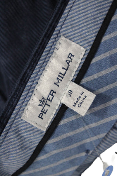 Peter Millar Mens Cropped Dark Blue Cotton Stretch Pants Size 50