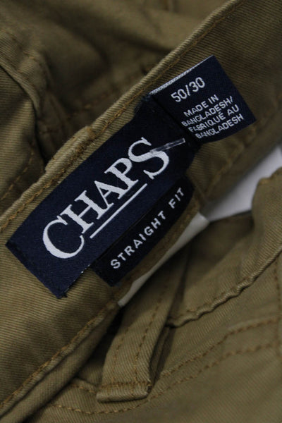 Chaps Mens Brown Chino Pants Big Tall Size 50