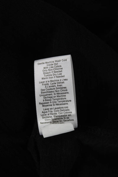 Nation LTD Womens Basic Black Cotton Button-Up Top Long Sleeve Size XS