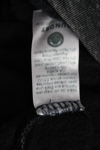 Sundry Women Pullover Sweatshirts Dark Gray Graphic Quote Crew Neck Size 2