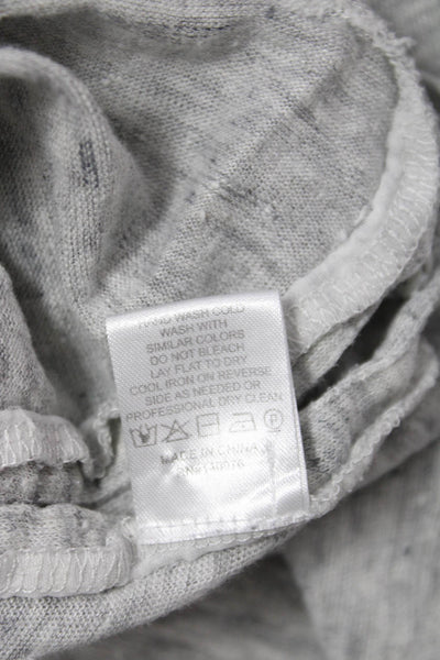 Generation Love Women Basic Linen Sleeveless Tank Gray Round Neck Size S