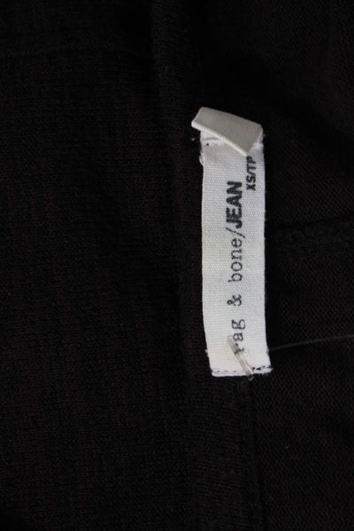 Rag & Bone Jean Womens Black Basic T-Shirt Size XS