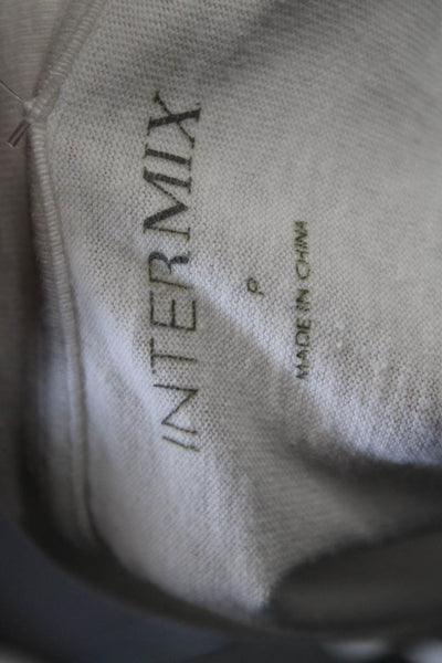Intermix Women Cropped Cotton Crew Neck Short Sleeve T-Shirt White Size PP