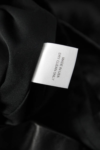 Mason Women Mini Bodycon Dress Black Polyester Sleeveless Hook & Eye Size 4