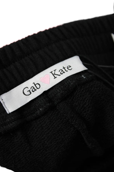 Gabe & Kate Unisex Sweat Shorts Black Size S