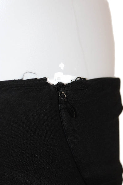 Laila Azhar Womens Silk Black Sleeveless Zip Blouse Solid Designer Size XS