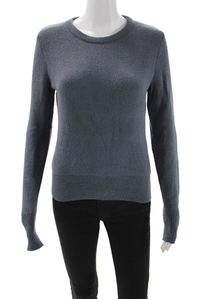 Decker Unisex Pullover Sweater Dark Gray Crew Neck Long Sleeve Size S
