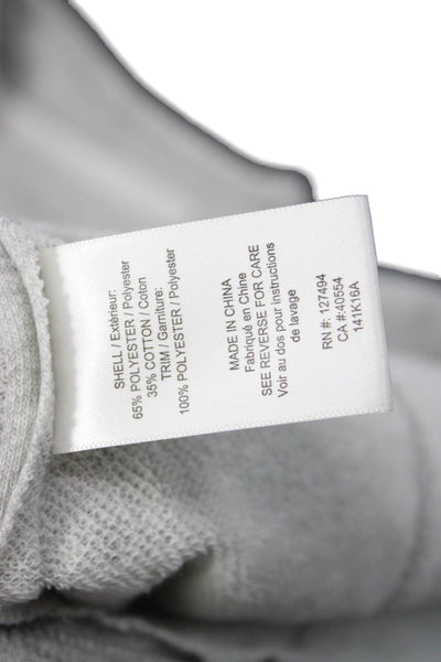 Heartloom Women Sleeveless Tunic Tank Gray Round Neck Poly Cotton Petite Size S