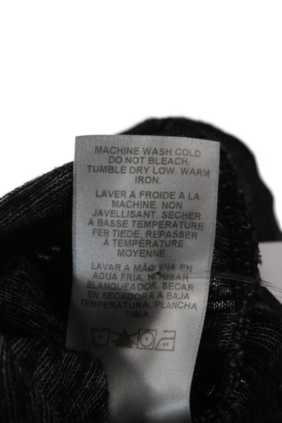 Velvet by Graham & Spencer Women Black Round Neck Long Sleeve Tunic Size L