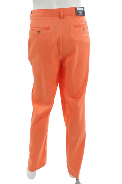 Vineyard Vines Mens Chinos Orange Button Polyester Size 36