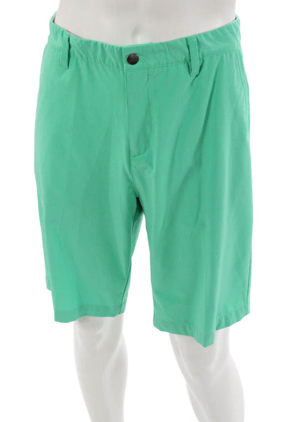 Adidas Mens Green Chino Shorts Size 34