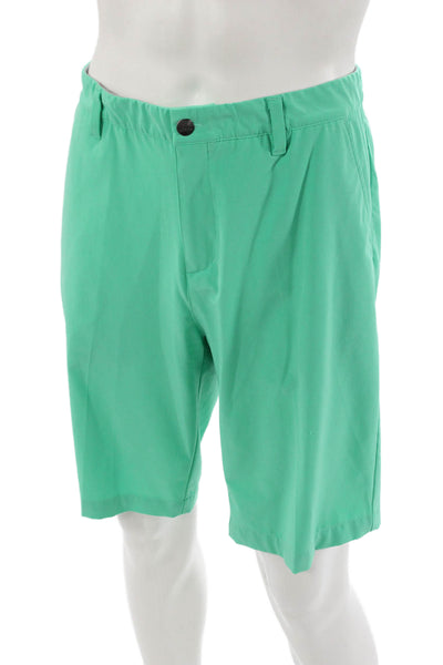 Adidas Mens Green Chino Shorts Size 34