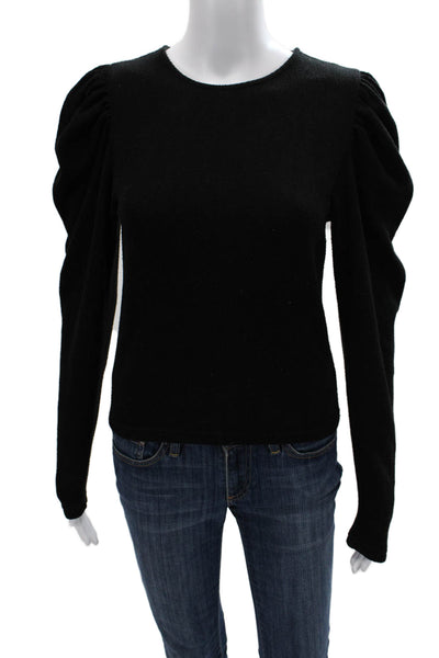 Zara Unisex Black 80s Pullover Sweater Long Sleeve Size S