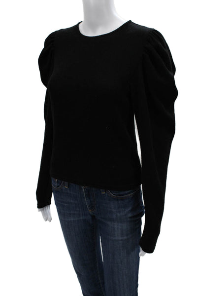 Zara Unisex Black 80s Pullover Sweater Long Sleeve Size S