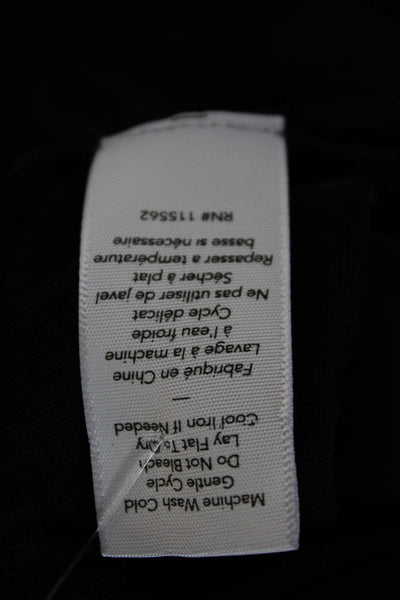 Elizabeth & James Women Bodycon Mini Dress Black Zip Sleeveless Size 2