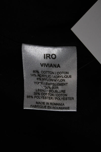 IRO Womens Blazer Gray Cotton Blend Long Sleeve Size 0