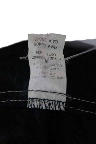 Theory Women Black Collared Button Jacket Cotton Blend 90s Style Size S