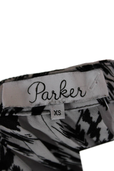 Parkers Women Black Aztec Long Sleeve Button Up Blouse Size XS