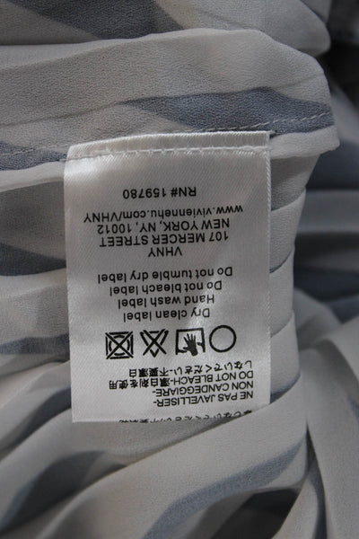 VHNY New York Women Tank Dress Dark Blue Geometric Cotton Sleeveless Size 6