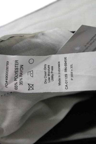 Lauren Ralph Lauren Mens Dress Pants Black Big & Tall Size 38