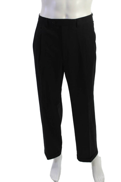 Lauren Ralph Lauren Mens Dress Pants Black Cotton Size 38