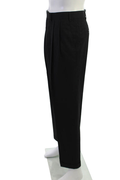 Lauren Ralph Lauren Mens Dress Pants Black Cotton Size 38