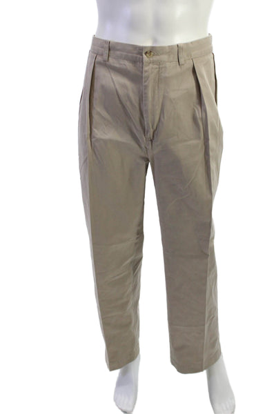 Polo Ralph Lauren Mens Khaki Chinos Beige Button 100% Cotton Size 38