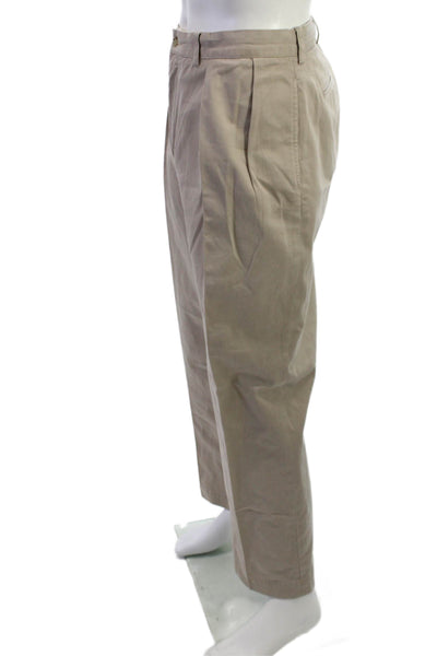 Polo Ralph Lauren Mens Khaki Chinos Beige Button 100% Cotton Size 38
