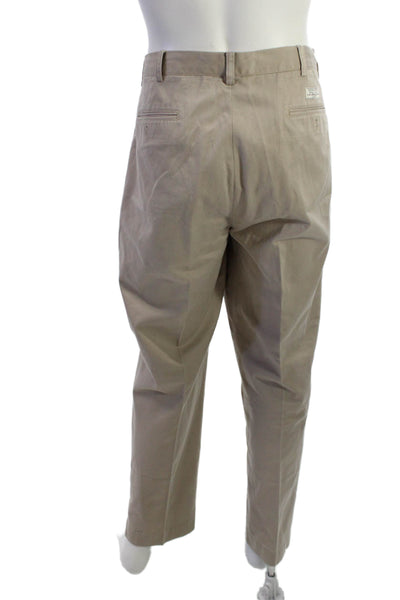 Polo Ralph Lauren Mens Khaki Chinos Beige Button 100% Cotton Size 38
