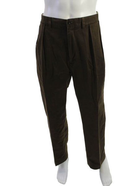 Polo Ralph Lauren Men Brown Chinos Khakis 100% Cotton Size 38